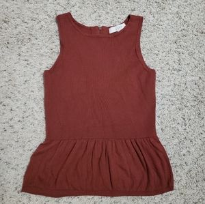 🌷LOFT peplum tank top size XS petite